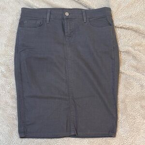 Elegant Charcoal Pencil Skirt